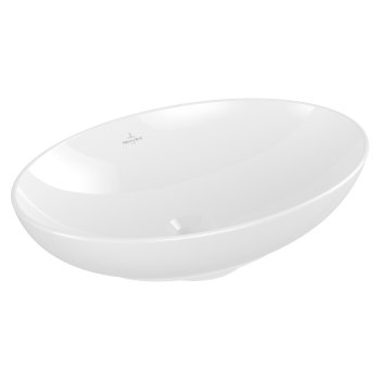 Lavoar pe blat Villeroy & Boch Loop & Friends, oval, 56×38 cm, alb
